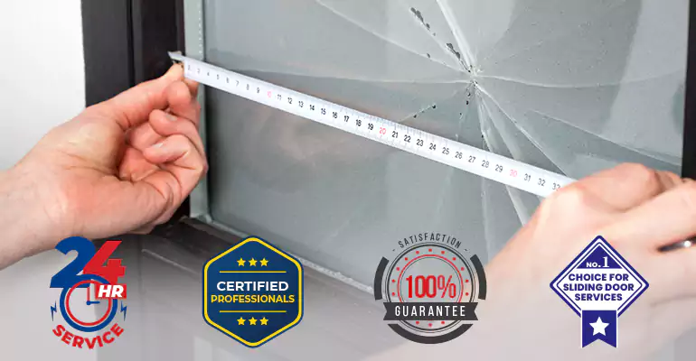 Residential Sliding Door Glass Repair in Hialeah